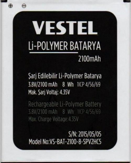Vestel Uyumlu Venüs V3 5040 Pil Batarya 2100 mAh İthal
