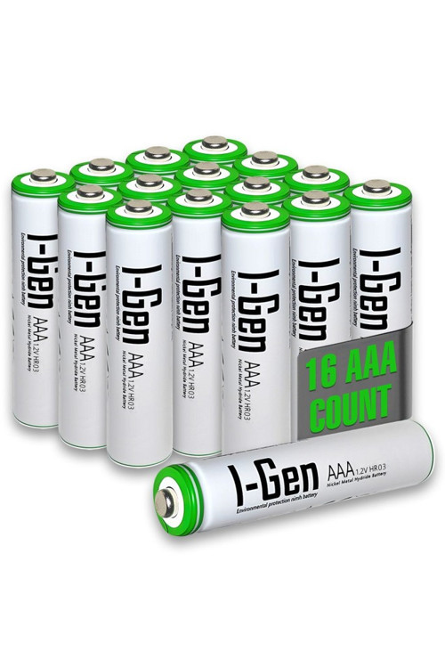 B136 16 Adet AAA 900 mAh Şarj Edilebilir İnce Kalem Pil 1.2V Ni-MH Şarjlı Pil