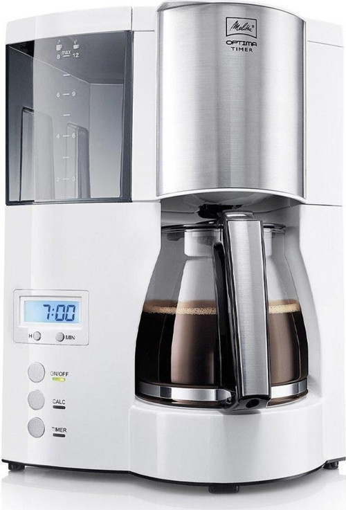 Optima Timer Zaman Ayarlı Filtre Kahve Makinesi Beyaz