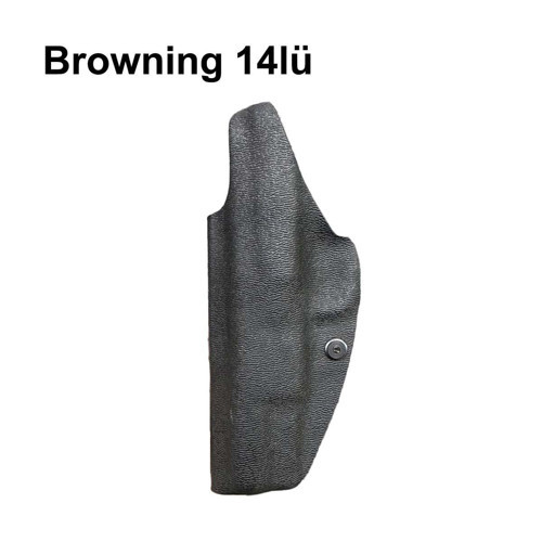 Browning Sol Kydex Silah Kılıfı İç Taşıma Kadife Kaplı / Mat Siyah