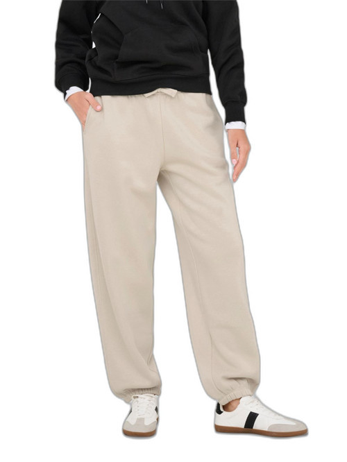 ONLBEST LIFE CUFF PANT SWT NOOS Kadın Gray Eşofman Altı - 15357504
