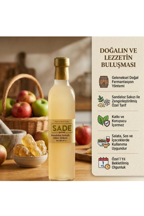 Sandaloz Sakızlı Elma Sirkesi 500 ml