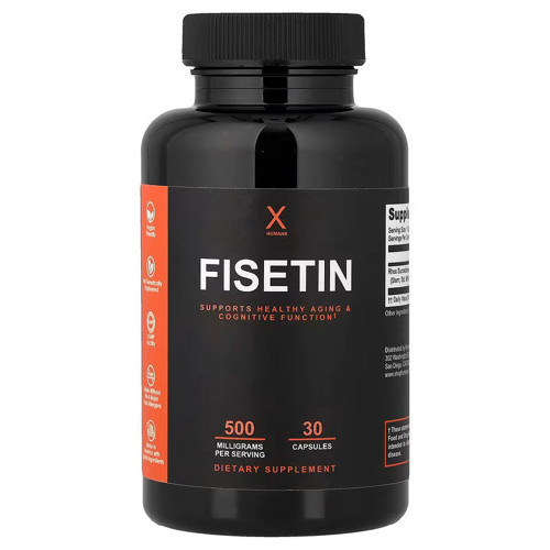 Fisetin Cognitive support 500mg - 98% Pure Fisetin 30 Caps