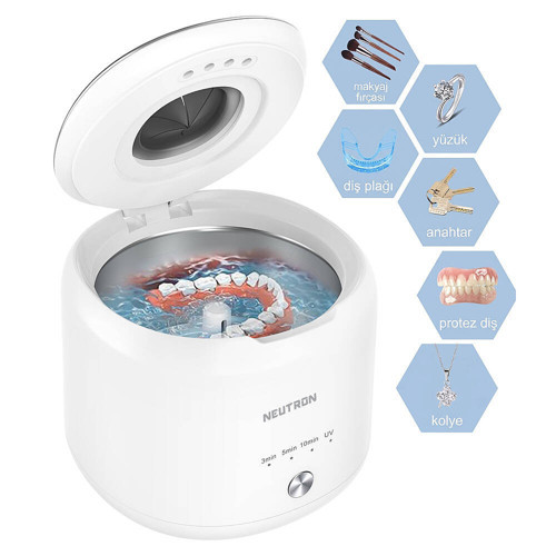 NTL-SC-05 Ultrasonik Yıkama ve Temizleme Makinesi, UV Temizlik, Mücevher, Protez Diş, Gözlük ve Aksesuar
