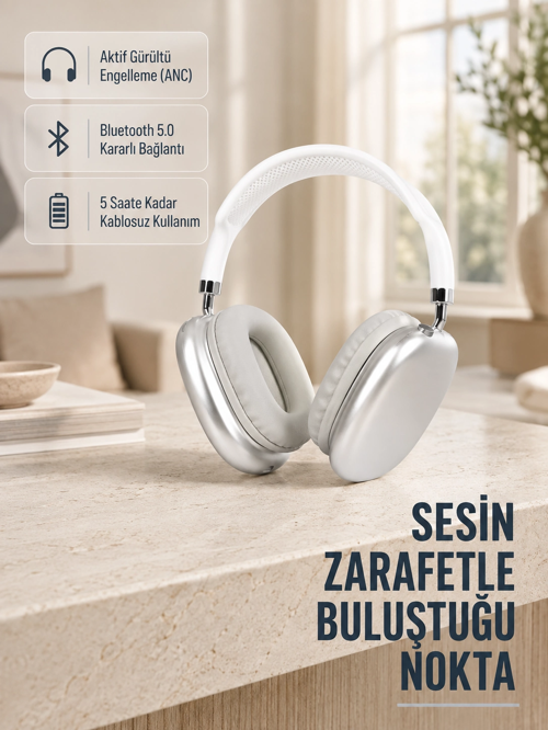 5.0 Kulak Üstü – Uzamsal Ses, Gürültü Engelleme, Ergonomik Tasarım