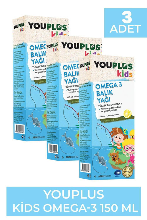 Kids Omega 3 150 ml Şurup 3 Adet