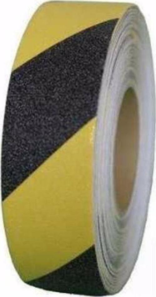 Kaydırmaz Bant 50 mm 15 metre Sarı Siyah renk Yüksek Tutuş Starline Marka  Suya Dayanıklı 