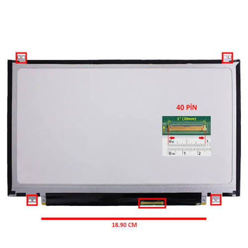 B116XW03 V.2 11.6 inç 1366x768 40 Pin Alt Üst Kulaklı Laptop Ekran Paneli