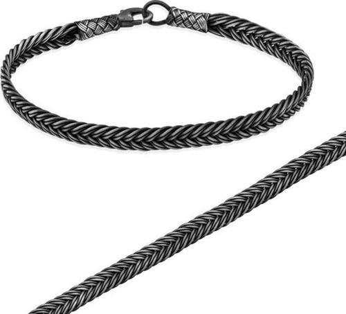 Gümüş El Sarması Kazaziye Unisex Bileklik