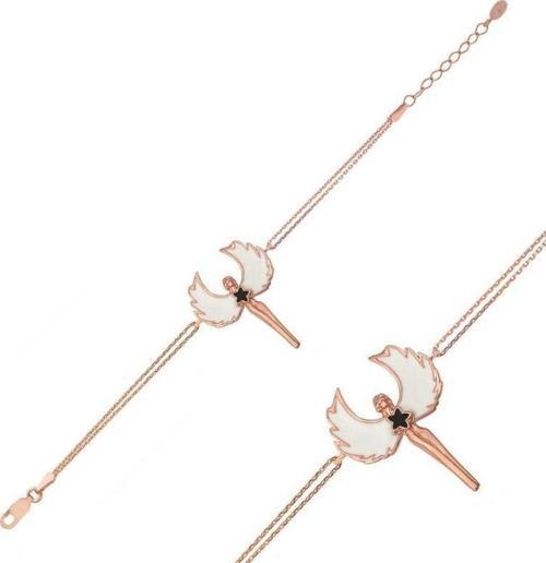 925 Ayar Gümüş Rose Su Perisi Bileklik