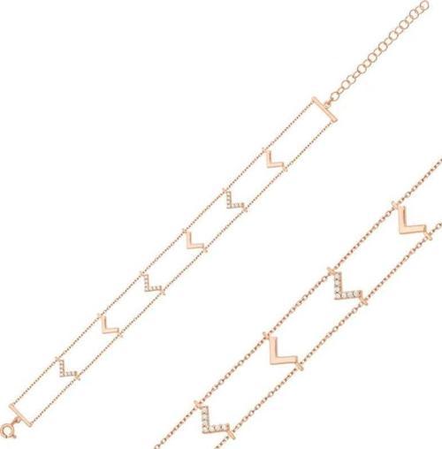 925 Ayar Gümüş Rose V Bileklik