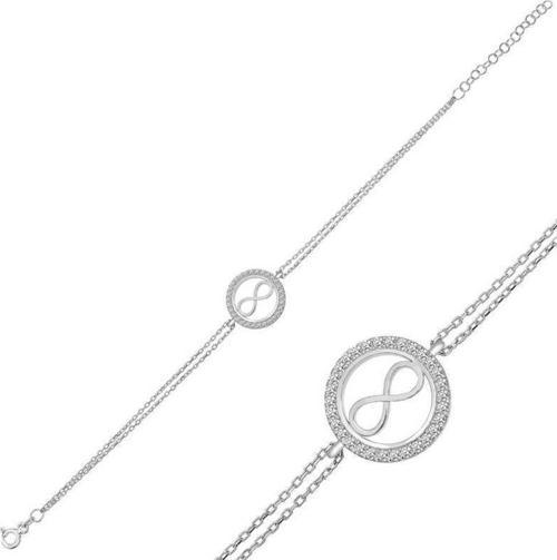 925 Ayar Gümüş Sonsuzluk Bileklik