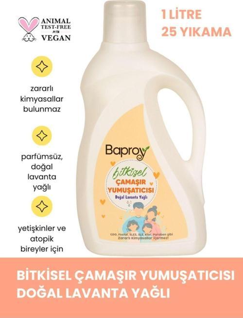 Bitkisel Çamaşır Yumuşatıcısı 1 l Doğal Lavanta Yağlı 25 Yıkama