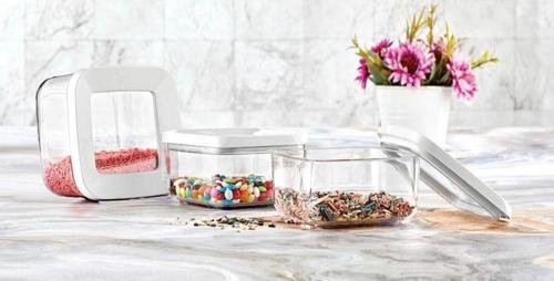 Kare Saklama Kabı 12 ADET 350 Ml Beyaz Kapak Vp 329