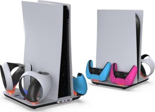 PS5 FAT KASA / VR2 UYUMLU SOĞUTUCULU ŞARJ STANDI DOBE TP5-3513