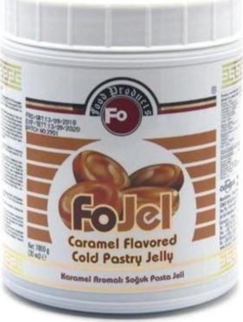 Karamel Aromalı Bitkisel Dekoratif Soğuk Pasta Jeli 1 Kg.