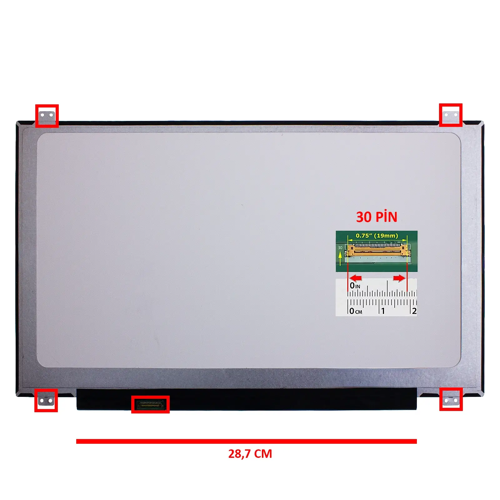 Msi PE70 7RD 17.3 inç 1920x1080 30 Pin IPS Notebook Laptop LCD LED Ekran