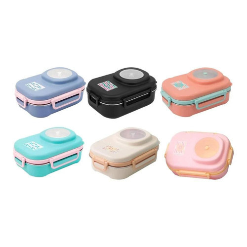 Beslenme Kutusu Lunch Box 600 ML (Karışık Renk 1 Adet)