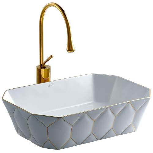 E-8141 Tezgah Üstü Lavabo Altın