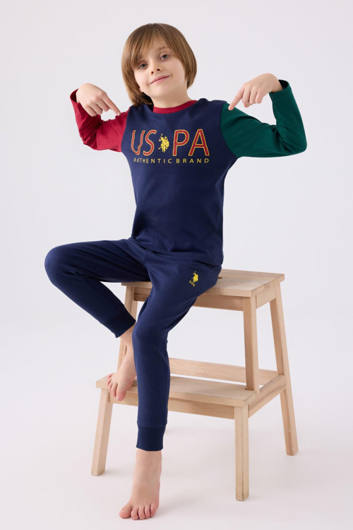 1919 Authentic Brand Erkek Çocuk Uzun Kol Pijama Takım