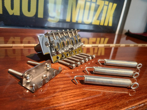 Stratocaster Elektro Gitar Tremolo Köprü Seti Krom