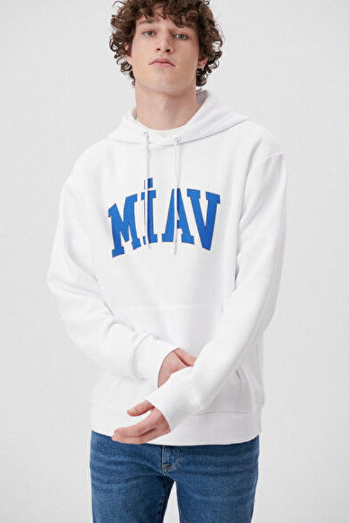 M0S10122-620-Fw Miav Kapşonlu Erkek Sweatshirt