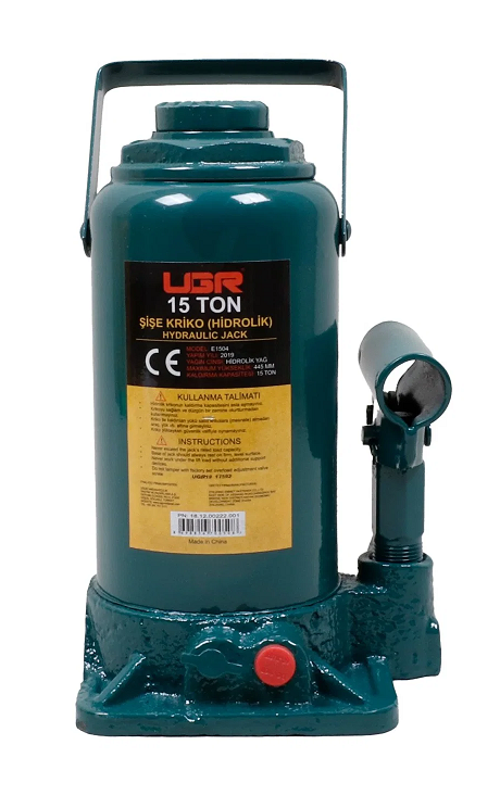 UGR 15 Ton Şişe Kriko - Otomobil - Tekne - Makina Yük Kaldırma