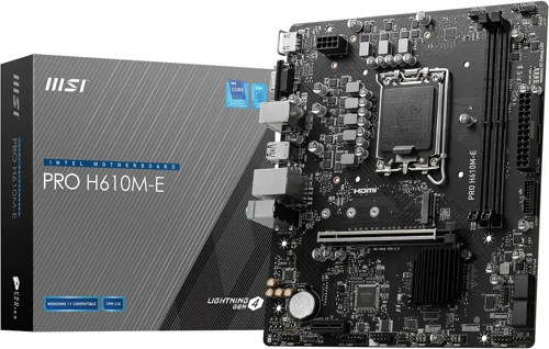PRO H610M-E DDR5 INTEL MOTHERBOARD