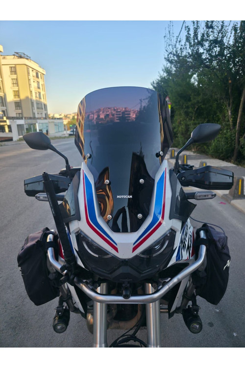 Honda Africa twin CRF 1100L L1 Ön Cam 2020-2023 Model 51cm Siyah Renkli 4mm UZUN