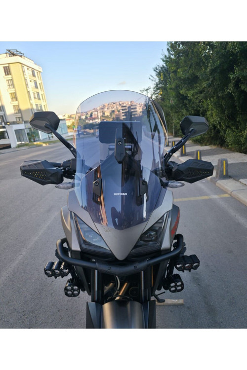 Moto Morini X-Cape 650 Ön Cam 2019-2026 Model 48cm Füme Renkli 4mm UZUN