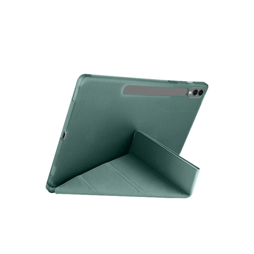 Samsung Galaxy X510 Tab S9 Fe 11 Kılıf Kalemlikli Mars Tablet Kılıfı - Koyu Yeşil