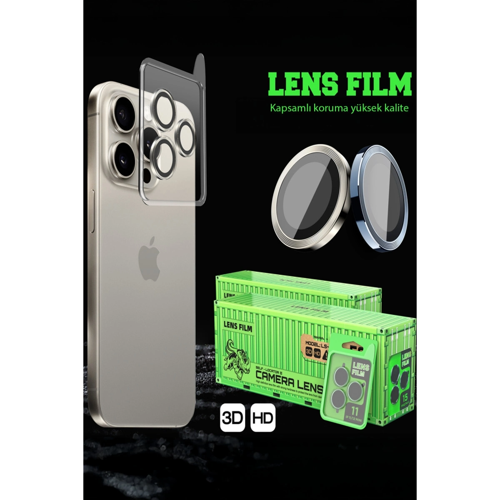 Samsung Galaxy S23 Raze Metal Kamera Lens - Gümüş