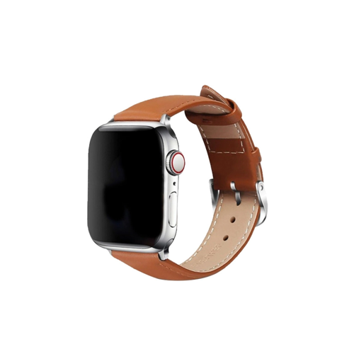Apple Watch 42mm Nl26 Deri Kordon - Taba