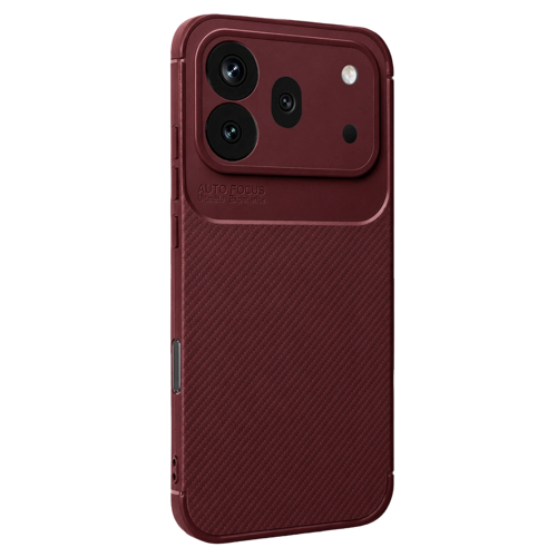 Huawei Honor 600 Pro Auto Focus Karbon Kapak - Bordo