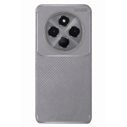 Xiaomi Redmi 14c Kılıf Auto Focus Karbon Kapak - Gri