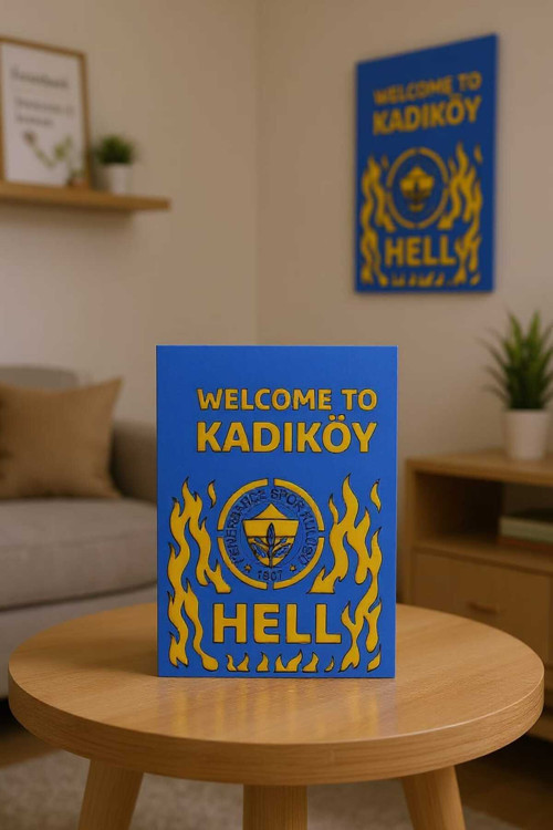 Ahşap Lazer Kesim Mdf Welcome To Kadıköy Hell Tablo