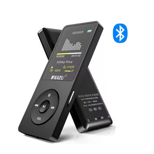 X02-B Bluetooth 5.0 Ultra İnce MP3 MP4 Çalar Radyo 16GB MP3 Player