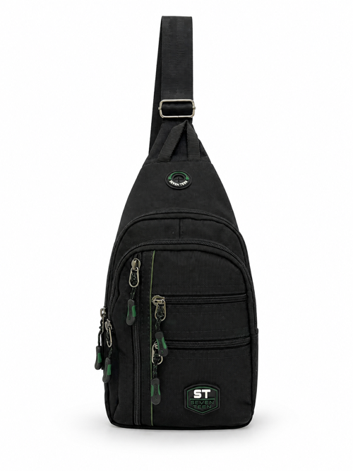 SEVENTEEN Unisex Orta Boy Çok Gözlü Çapraz Askılı Body Bag