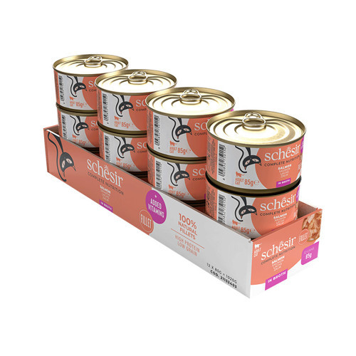 Somonlu Pişirme Suyunda Yetişkin Kedi Konservesi 85 Gr 12'li Paket