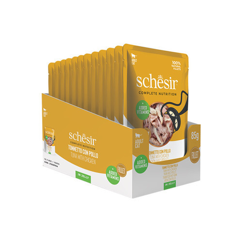 Jelly Ton Balıklı ve Tavuklu Pouch Yetişkin Kedi Konservesi 85 Gr 12'li Paket