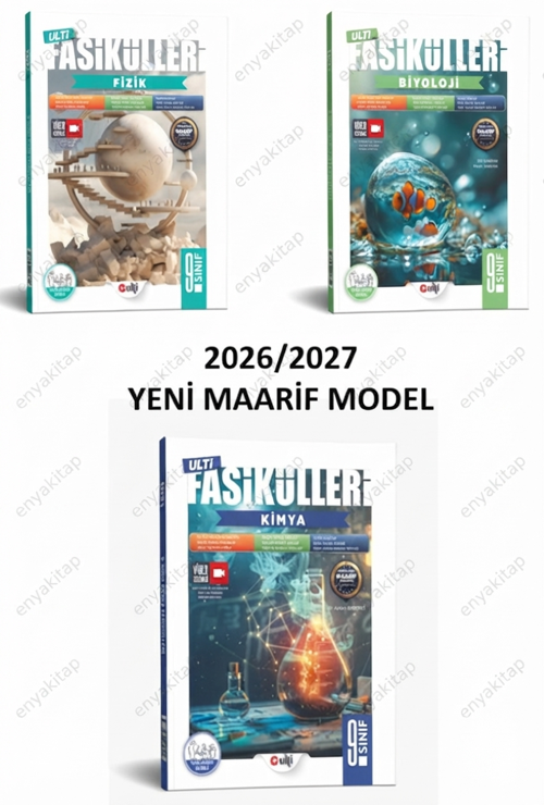 Ulti Yayınları 9. Sınıf Fizik Biyoloji ve Kimya Konu Anlatımlı Fasikülleri Seti Maarif Model