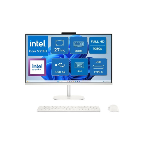omnistudio 27-CU0009NT Intel Core 5 210H 24GB 512GB SSD Windows 11 Pro 27" IPS All In One D62C1EA Snertech
