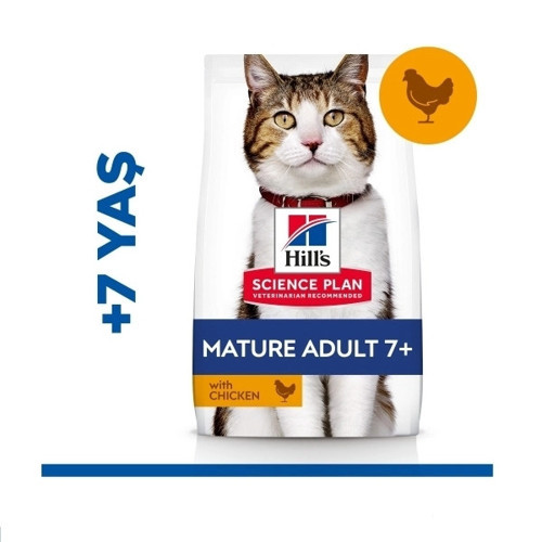 Hill's SCIENCE PLAN 7+ Tavuklu Yaşlı Kedi Maması 3kg
