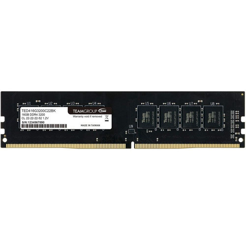 16GB DDR4 3200MHz CL22 PC RAM VALUE TED416G3200C22BK