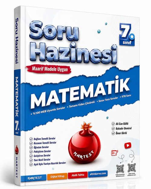 Nartest Yayınları 7. Sınıf Matematik Soru Hazinesi Yeni