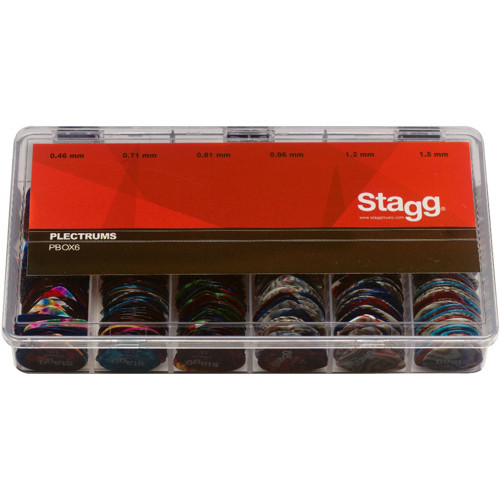 PBOX6 600'LÜ STANDART GİTAR PENASI SETİ (6 FARKLI KALINLIK)