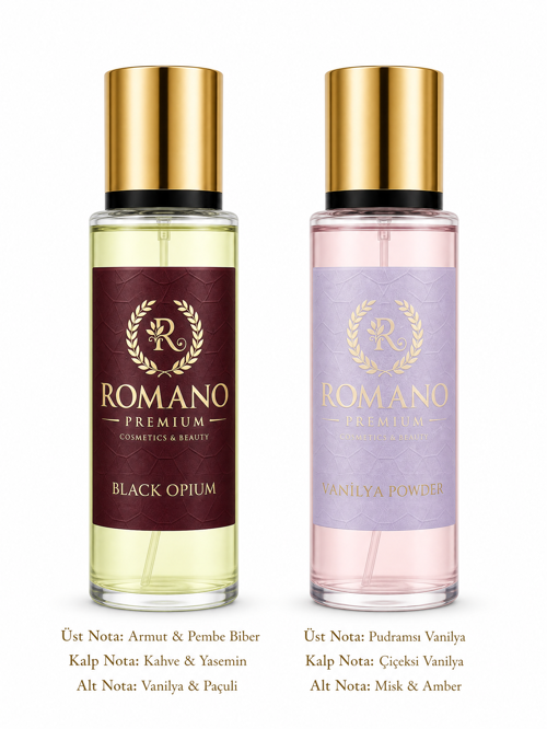 Black Opium-Vanilya Powder ikili Set Vücut Spreyi 150 ml Kalıcı Parfüm Esanslı