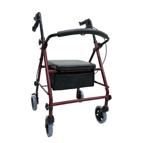 Loco Alüminyum Rollator Yürüme Yardımcısı | Katlanabilir Oturaklı Ergonomik Güvenli PR-880