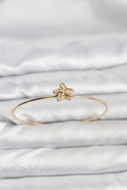 Yıldız Model Gold Renk Bileklik