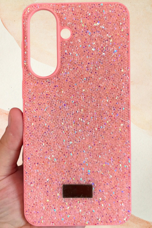 Samsung Galaxy A57 Yıldız Tozu Premium Pembe Silikon Kılıf